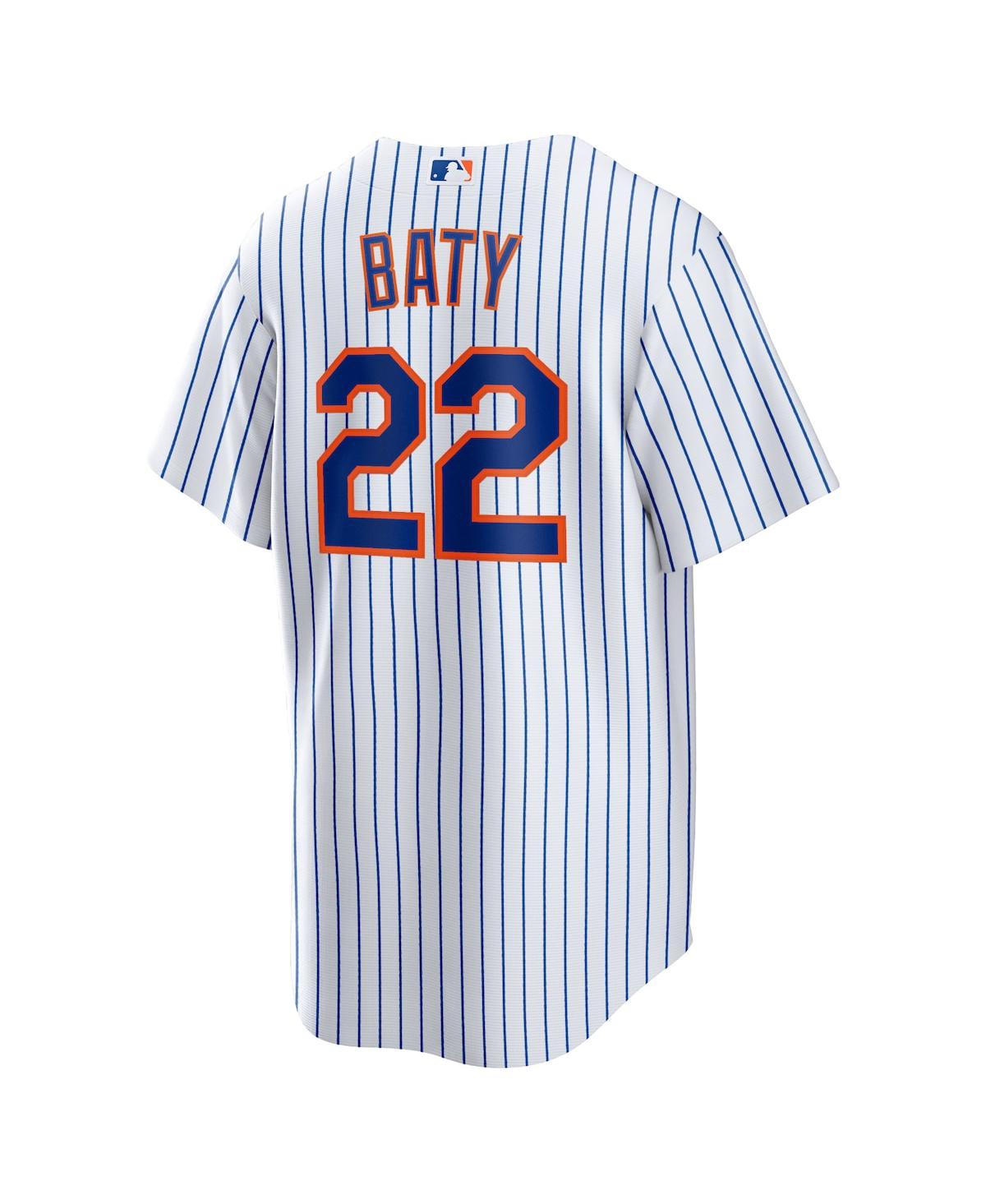 Men's Nike Brett BatyNew York Mets Replica Player Jersey - White