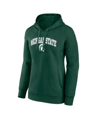 Women's Green Michigan State Spartans Evergreen Campus Pullover Hoodie