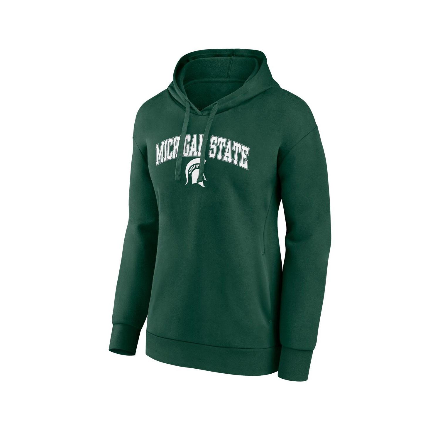 Women's Green Michigan State Spartans Evergreen Campus Pullover Hoodie