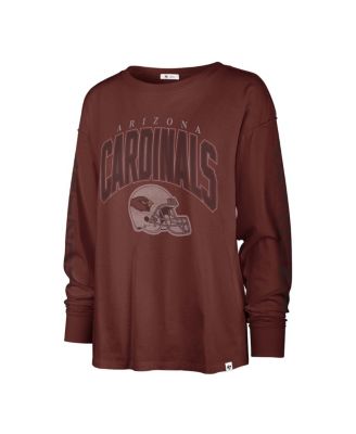 Women's Cardinal Distressed Arizona Cardinals Tom Cat Long Sleeve T-shirt