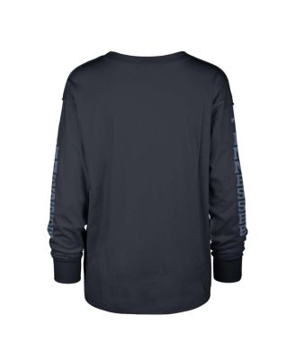 Women's Navy Distressed Tennessee Titans Tom Cat Long Sleeve T-shirt