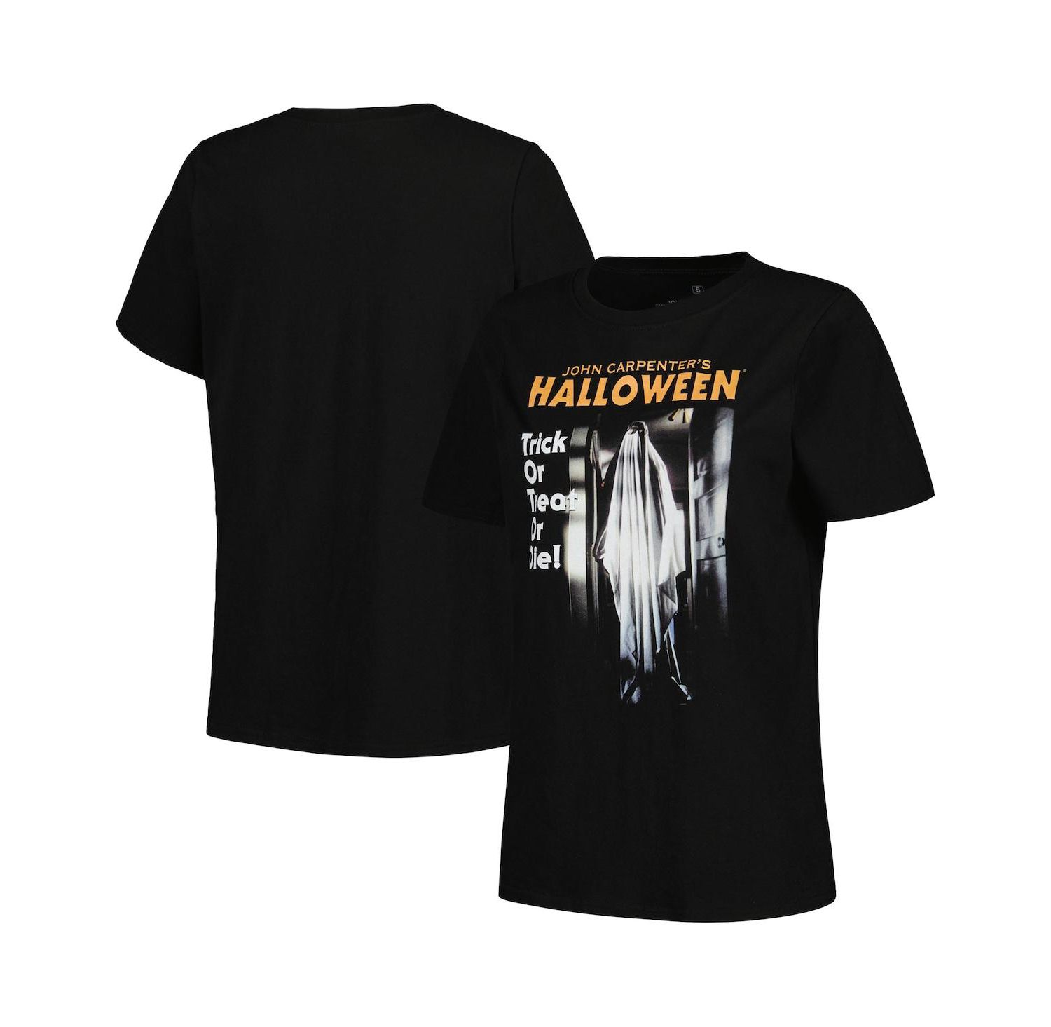 Women's Black Halloween Graphic T-shirt