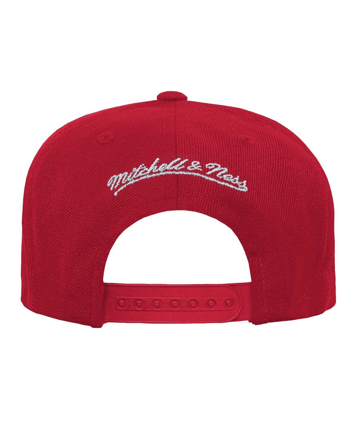Shop Mitchell & Ness Youth Boys And Girls  Red Tampa Bay Buccaneers Champ Stack Flat Brim Snapback Hat