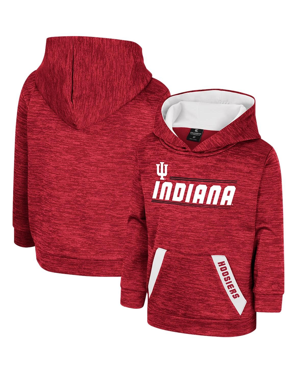 COLOSSEUM TODDLER BOYS AND GIRLS COLOSSEUM CRIMSON INDIANA HOOSIERS LIVE HARDCORE PULLOVER HOODIE