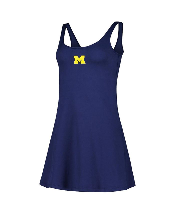 ZooZatz Women's Navy Michigan Wolverines Logo Scoop Neck Dress - Macy's