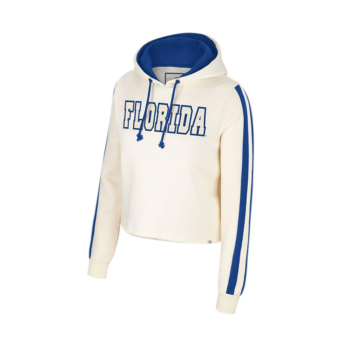 Женское худи Colosseum Cream Florida Gators Perfect Date Cropped Pullover — фото 3