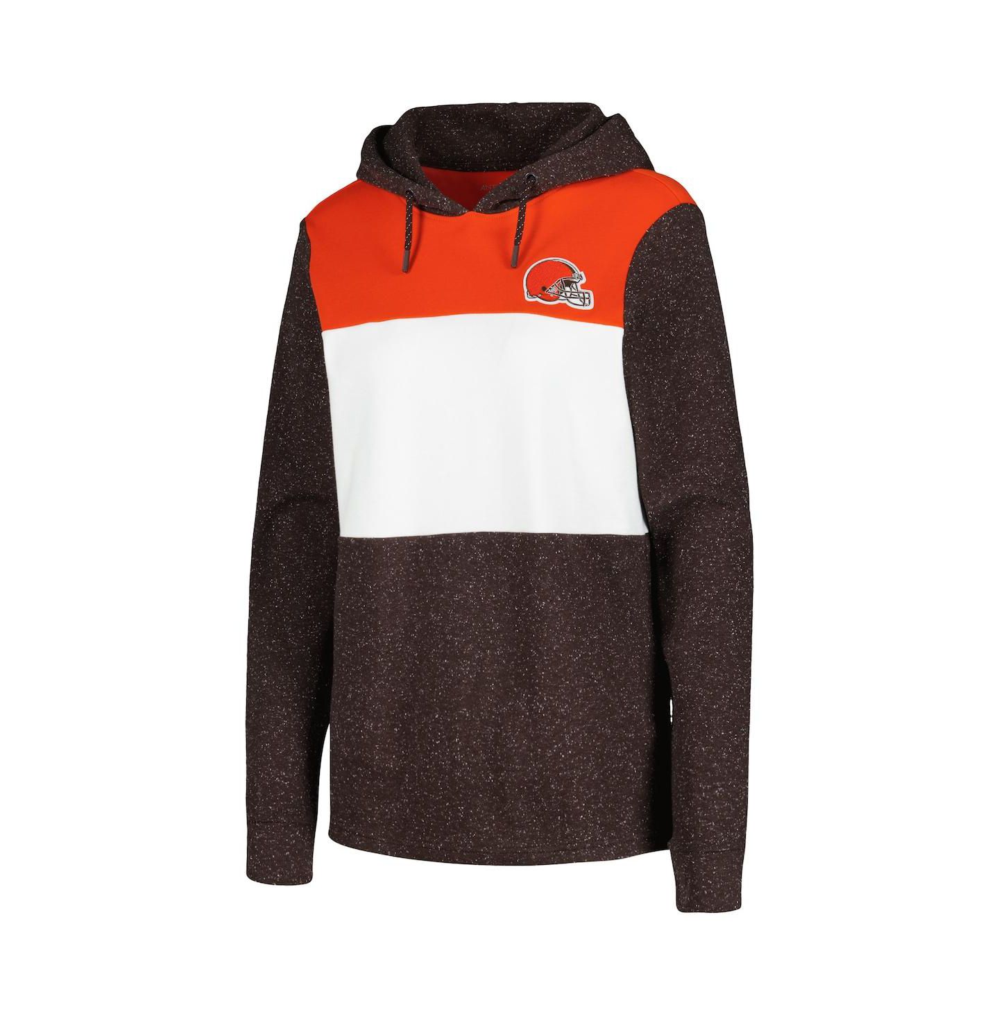 Женское худи Antigua Brown Cleveland Browns Wicket Pullover — фото 2