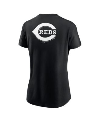 Women's Black Cincinnati Reds Over Shoulder T-shirt