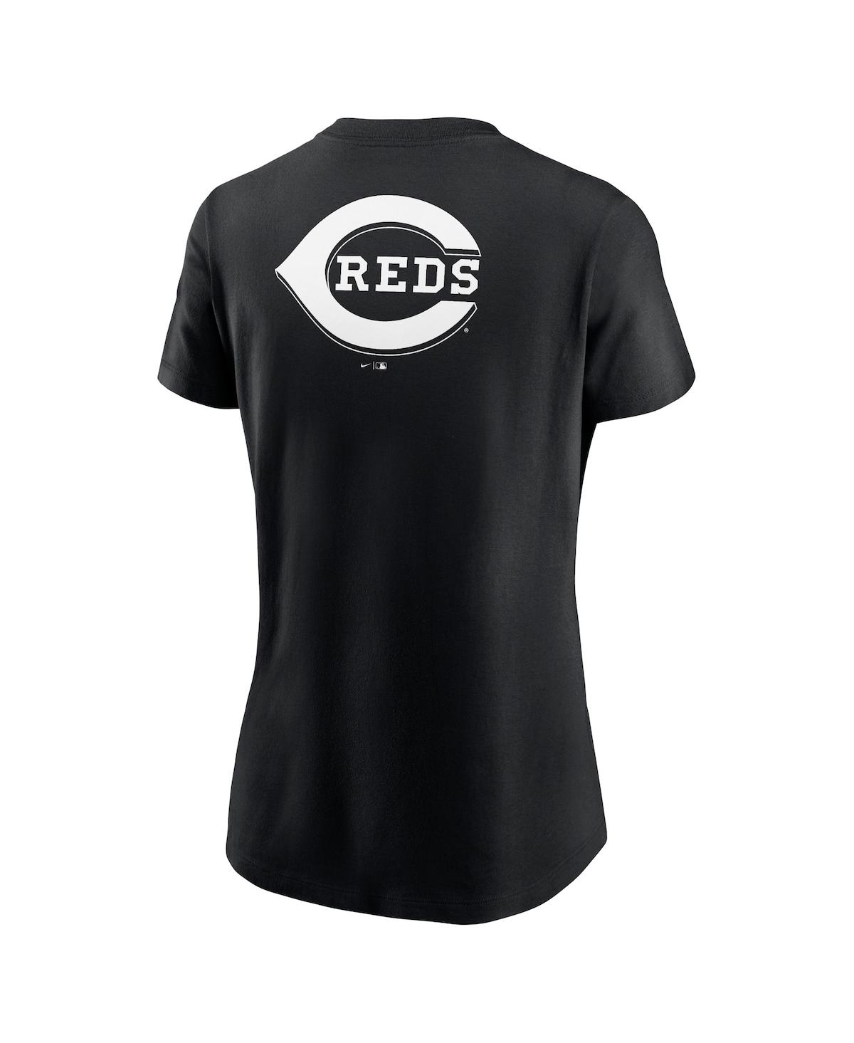Nike Women's  Black Cincinnati Reds Over Shoulder T-shirt In Black