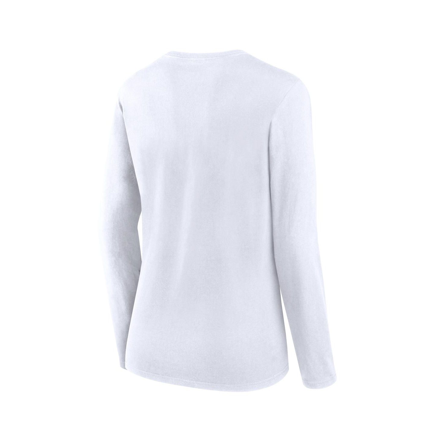 Женская футболка Fanatics White Washington Nationals Long Sleeve — фото 3