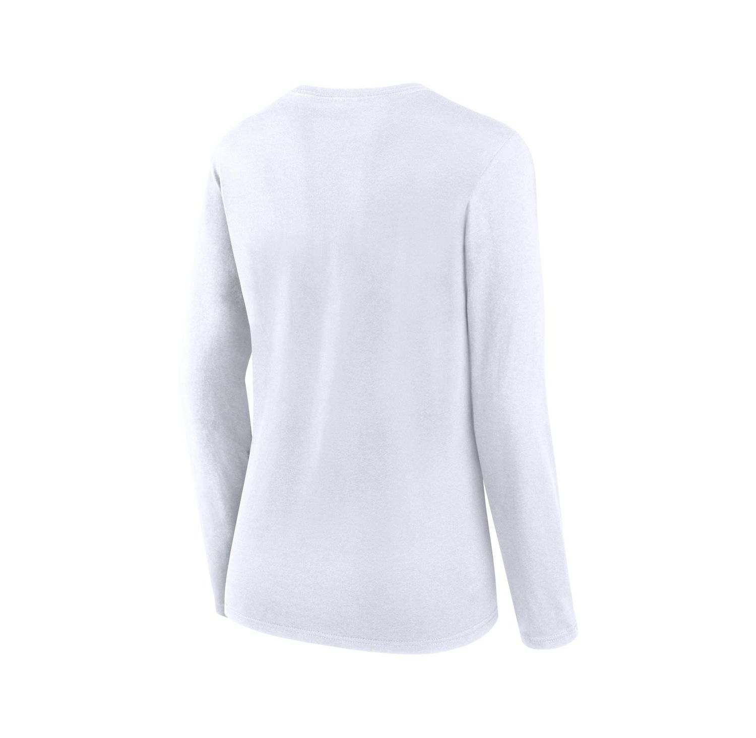 Women's White Washington Nationals Long Sleeve T-shirt