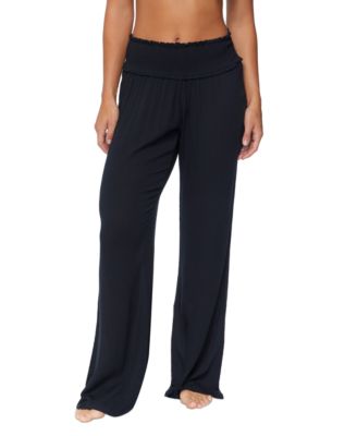 Raisins - Juniors' Beach Day Smocked-Waist Swim Cover-Up Pants