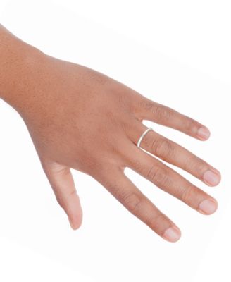 Polished Comfort Fit Wedding Band in Platinum