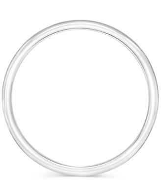 Polished Comfort Fit Wedding Band in Platinum