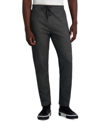 KARL LAGERFELD PARIS - Men's Textured Track Pants, Created for Macy's