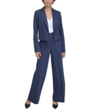 Macy's navy 2024 blue suit womens