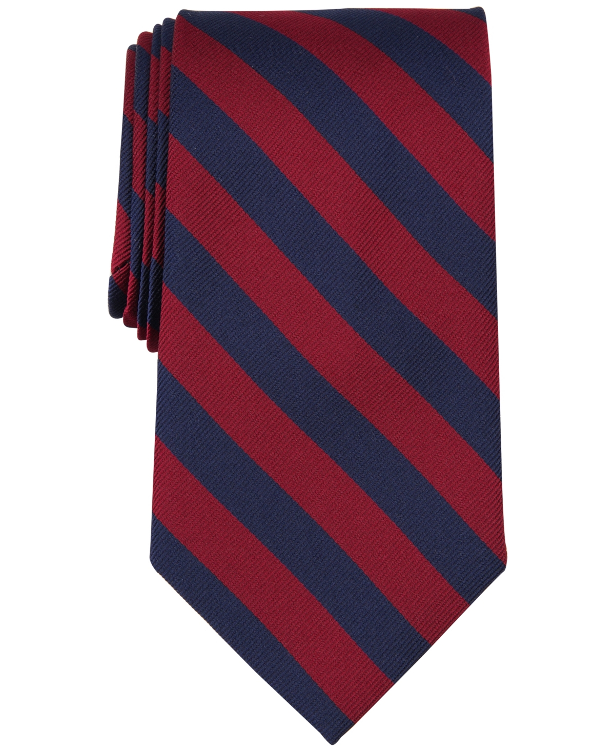 B by Brooks Brothers Men's Classic Double-Stripe Tie - Wine