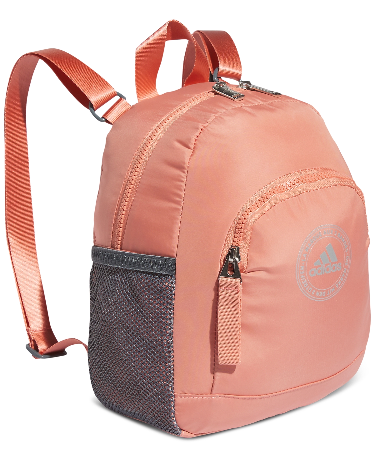 Adidas Originals Women's Linear 3 Mini Backpack In Coral