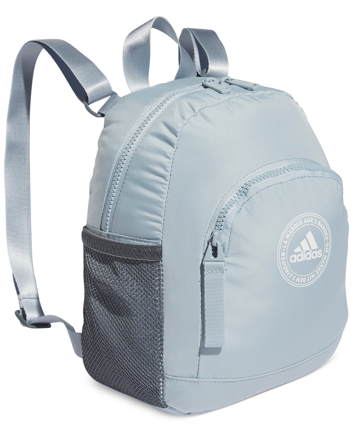 Adidas Originals Women's Linear 3 Mini Backpack In Light Pure Grey