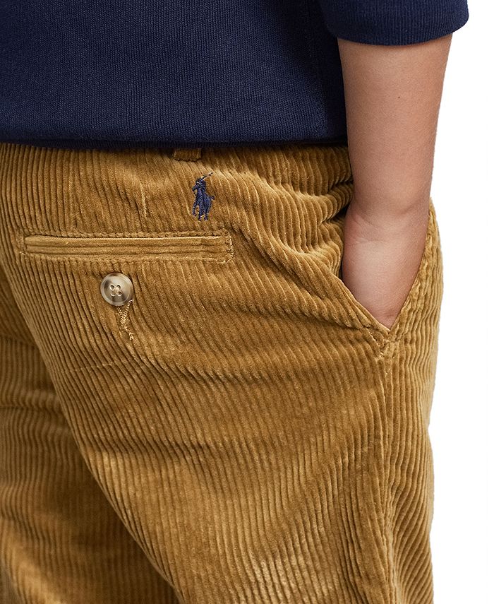 Mustard Corduroy Kids Pants – Infant, Toddler & Tween, 100% Cotton with Adjustable Waist main image 1