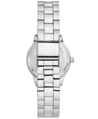 Women's Quartz Three Hand Silver-Tone Alloy Watch 30mm, Gift Set