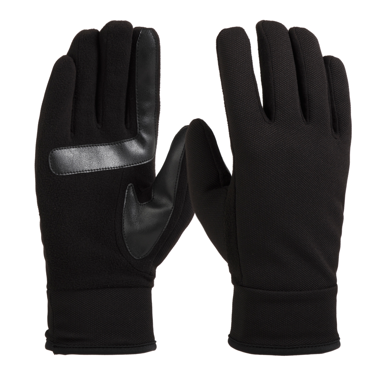 Men's Lined Water Repellent Tech Stretch Gloves - Black