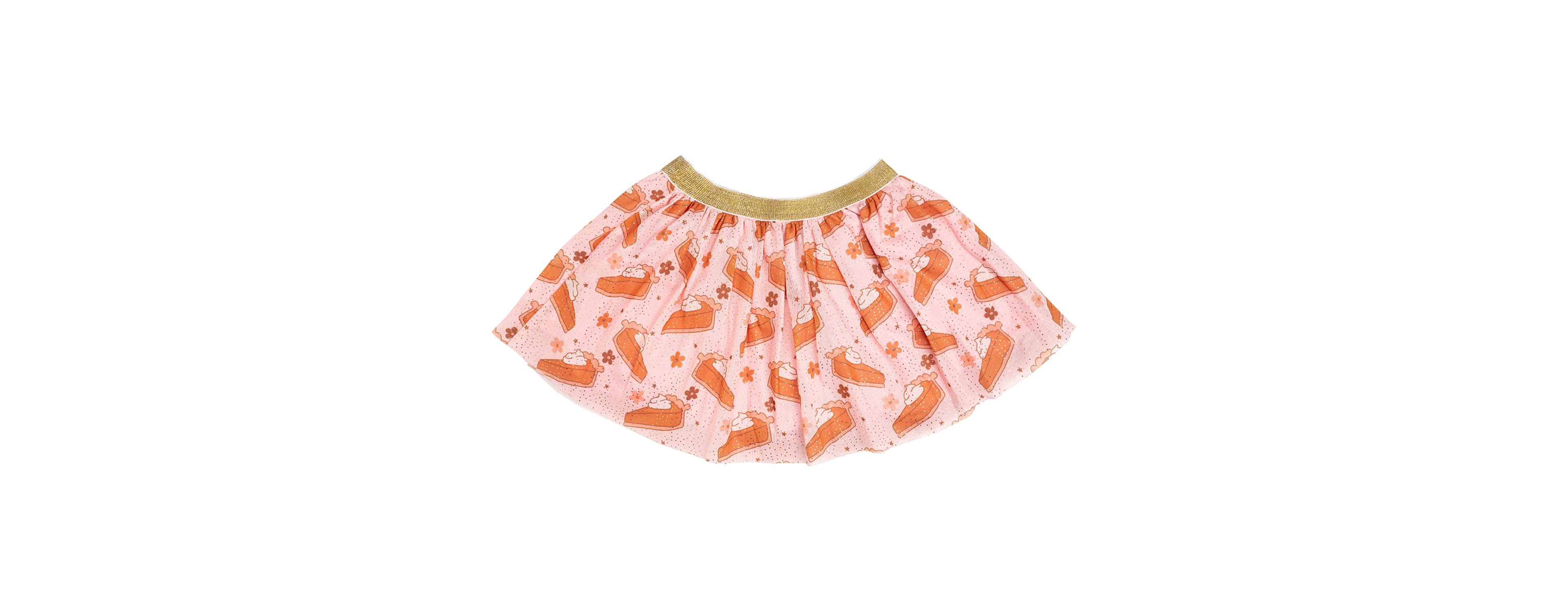 Little and Big Girls Pumpkin Pie Thanksgiving Tutu Skirt