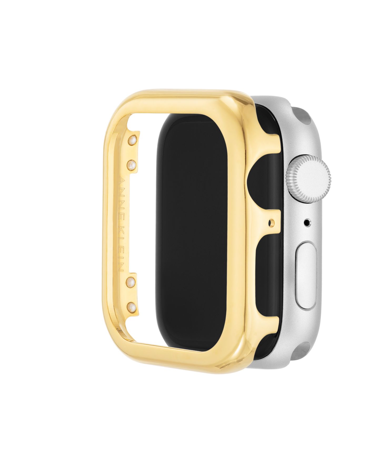 Женские чехлы для часов Anne Klein Polished Gold-Tone Alloy Metal Protective Case designed for Apple Watch® 44mm — фото 2