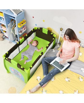 Baby Crib Playpen Playard - With Infant Bassinet - Bed main image 0
