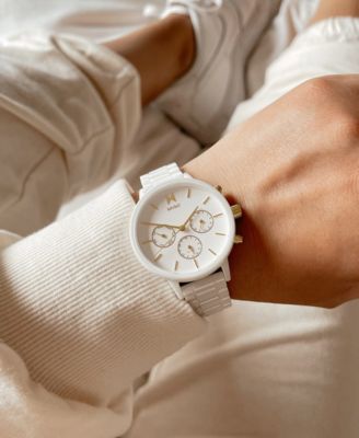 Nova White Ceramic Bracelet Watch 38mm