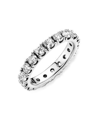 Cubic Zirconia Timeless Sparkling Row Eternity Ring