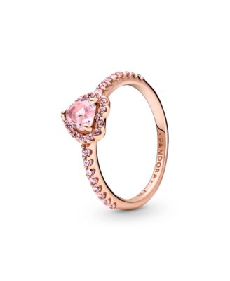 Cubic Zirconia Timeless Sparkling Elevated Heart Ring