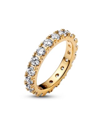 Cubic Zirconia Timeless Sparkling Row Eternity Ring