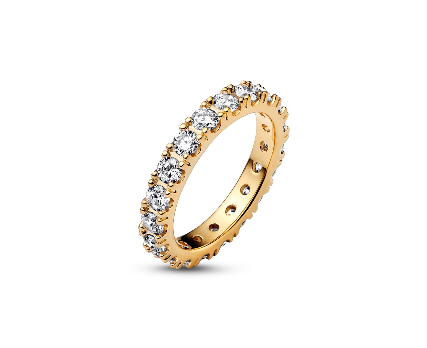 Cubic Zirconia Timeless Sparkling Row Eternity Ring