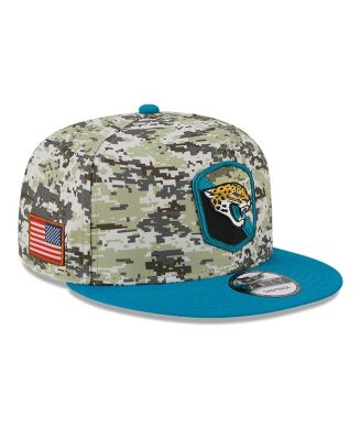 Men's New Era Camo, Teal Jacksonville Jaguars 2023 Salute To Service ...
