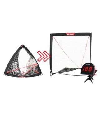 Lacrosse Combo, Lacrosse Practice Net and Speed Radar Gift Set Training Equipment for Lacrosse Players, Kids Teens Children