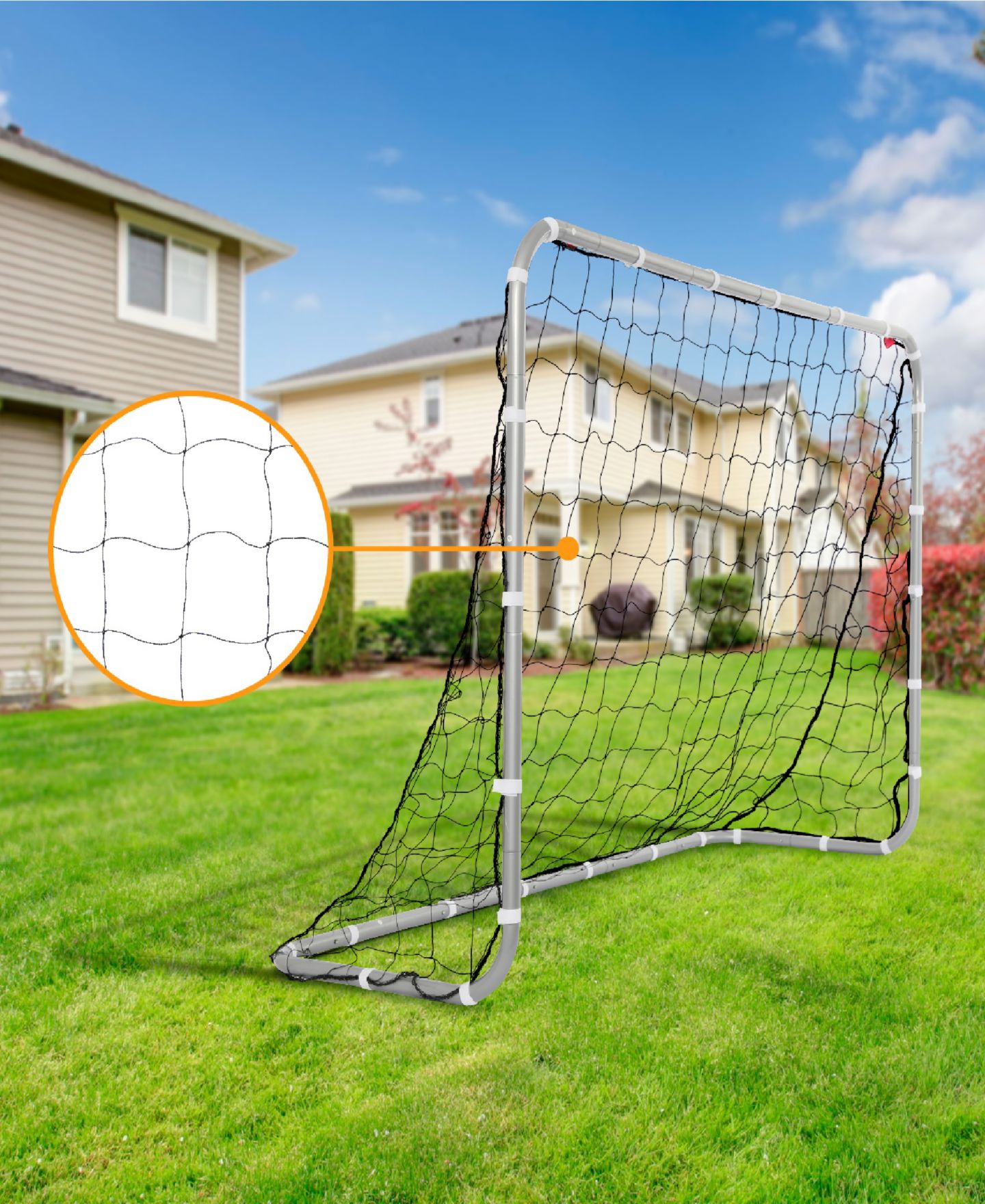 Детская игрушка NET PLAYZ E-Jet 6' x 4' Metal Soccer Goal, Ages 3+ — фото 4