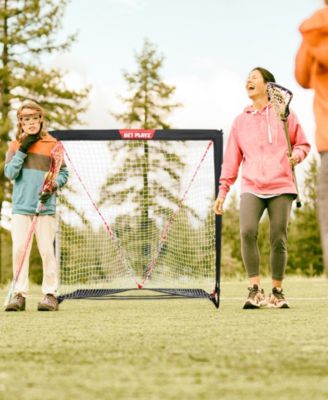 Backyard Lacrosse Goal, Kids Backyard Training, Practice Exercise Portable Lacrosse Net, Equipment Gear, 4' x 4'