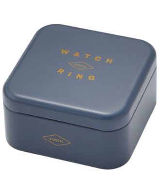 Women's Watch Ring Two-Hand Gold-Tone Stainless Steel 15mm