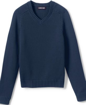 Child School Uniform Kids Cotton Modal V-neck Sweater