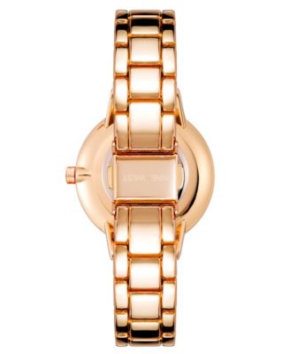Women's Quartz Rose Gold-Tone Alloy Link Bracelet Watch, 36mm