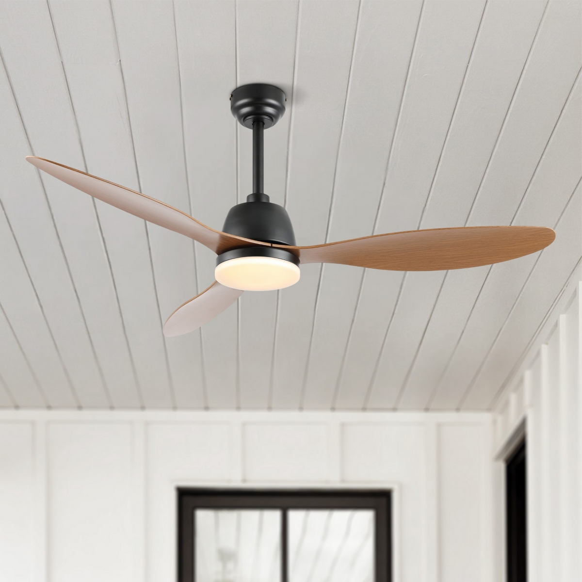 Jonathan Y Audie Classic Industrial Iron/Plastic Integrated Led Ceiling Fan