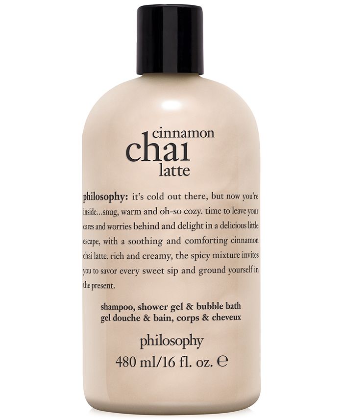 Philosophy 3-in-1 Bath & Shower Gel Cinnamon Chai Latte Shampoo, Shower Gel & Bubble Bath - 16oz - Bath & Shower Gels
