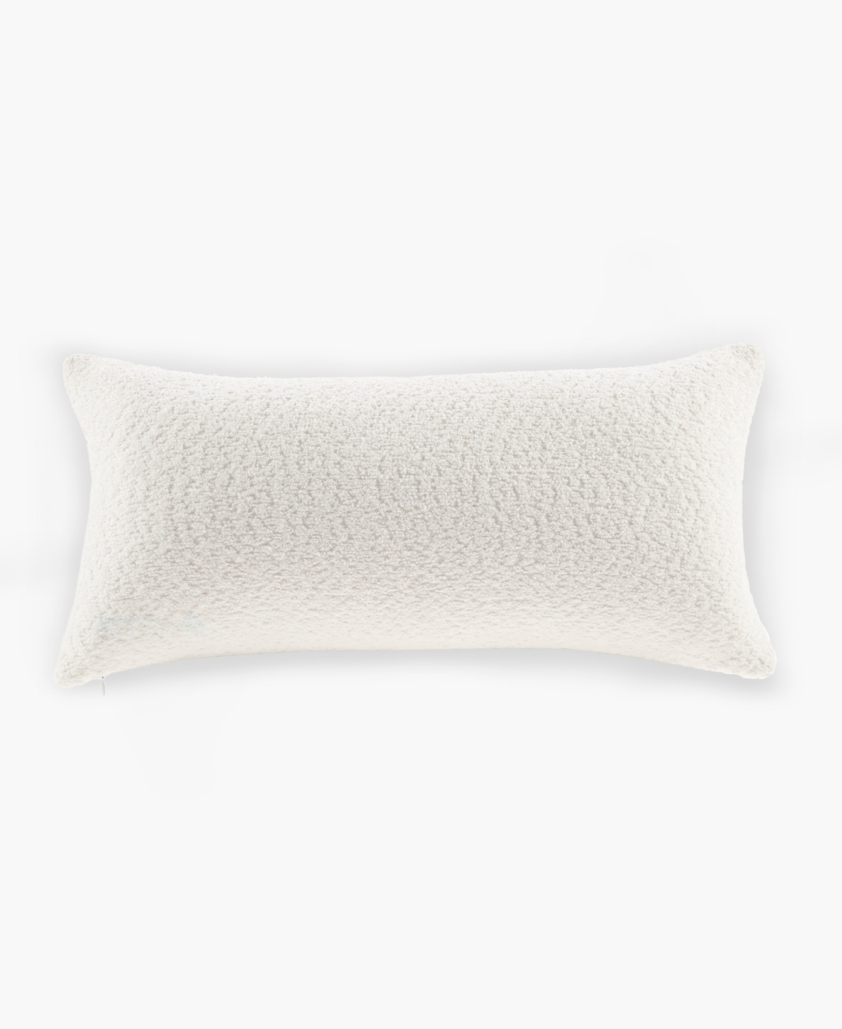 Croscill Sedona Boucle Oblong Decorative Pillow, 12" X 24" In White