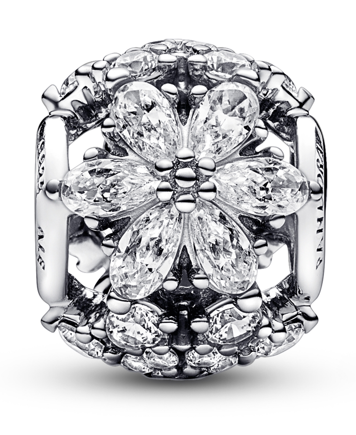 Pandora Cubic Zirconia Sparkling Herbarium Cluster Round Charm