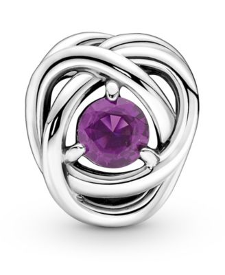 Birthstone Crystals Eternity Circle Charm