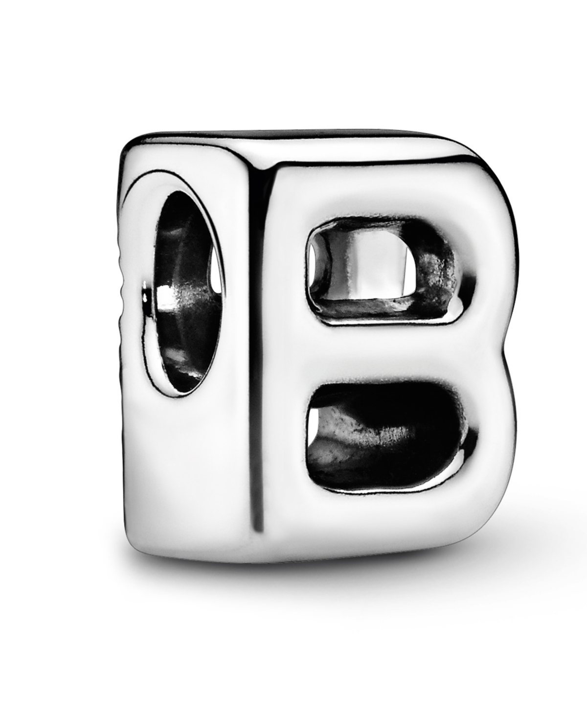 Pandora Sterling Silver Script Alphabet Dangle Charm In Silver - L