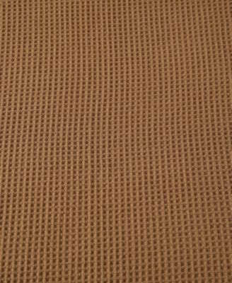 Solid Waffle Cotton Reversible Blanket, Full/Queen