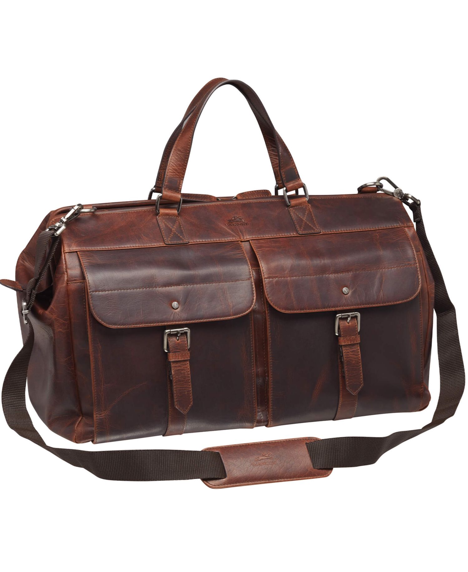 Men's Buffalo Dowel Rod Duffle Bag for Carry-On Travel