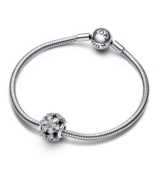 Cubic Zirconia Sparkling Herbarium Cluster Round Charm